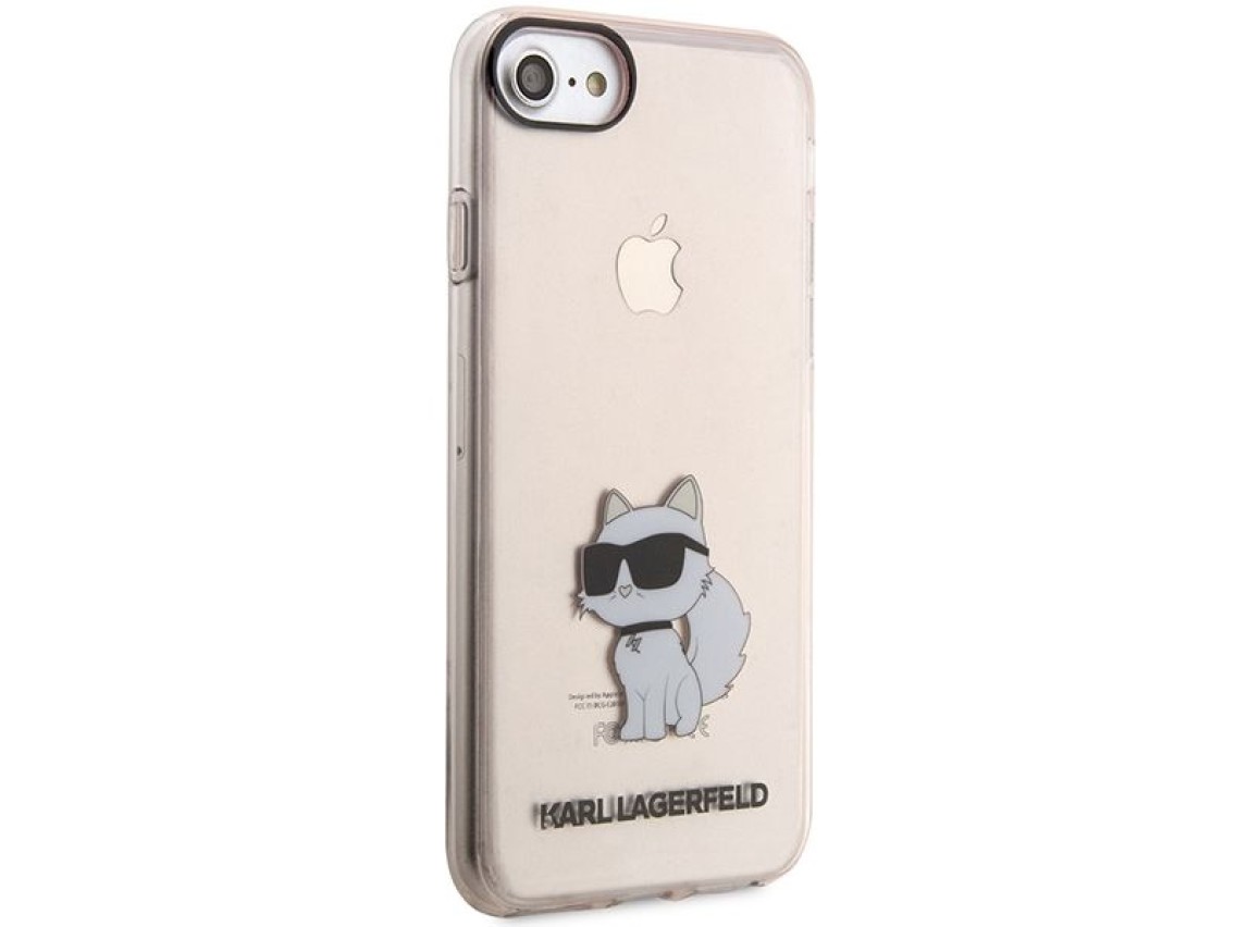 Karl Lagerfeld KLHCI8HNCHTCP iPhone 7/8/ SE 2020 / SE 2022 capa rígida rosa/rosa Ikonik Choupette