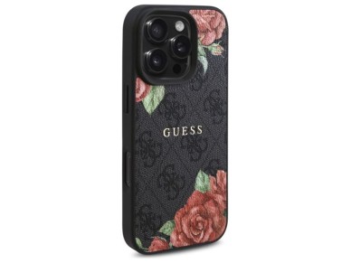 Funda rígida Guess GUHMP16LP4ROPEMCK para iPhone 16 Pro de 6,3" en color negro/negro, 4G, con estamp Funda rígida Guess GUHMP16LP4ROPEMCK para iPhone 16 Pro de 6,3" en color negro/negro, 4G, con estamp