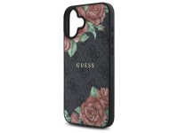 Guess GUHMP16SP4ROPEMCK iPhone 16 6.1" black/black hardcase 4G Flowers Print MagSafe Guess GUHMP16SP4ROPEMCK iPhone 16 6.1" black/black hardcase 4G Flowers Print MagSafe
