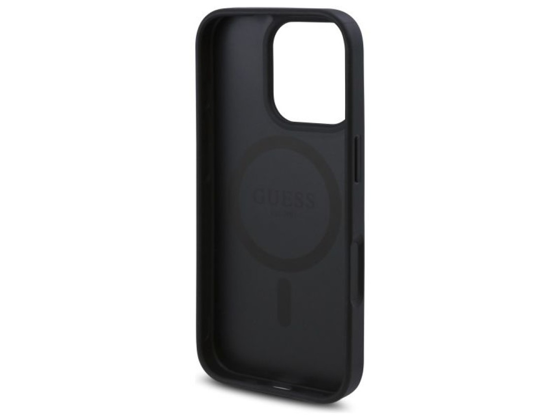 Guess GUHMP16XP4ROPEMCK iPhone 16 Pro Max 6.9" black/black hardcase 4G Flowers Print MagSafe