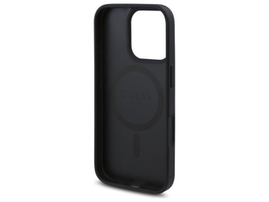 Funda rígida Guess GUHMP16LP4ROPEMCK para iPhone 16 Pro de 6,3" en color negro/negro, 4G, con estamp Funda rígida Guess GUHMP16LP4ROPEMCK para iPhone 16 Pro de 6,3" en color negro/negro, 4G, con estamp