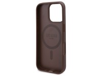 Guess GUHMP16LP4ROPEMCW iPhone 16 Pro 6.3" brown/brown hardcase 4G Flowers Print MagSafe Guess GUHMP16LP4ROPEMCW iPhone 16 Pro 6.3" brown/brown hardcase 4G Flowers Print MagSafe