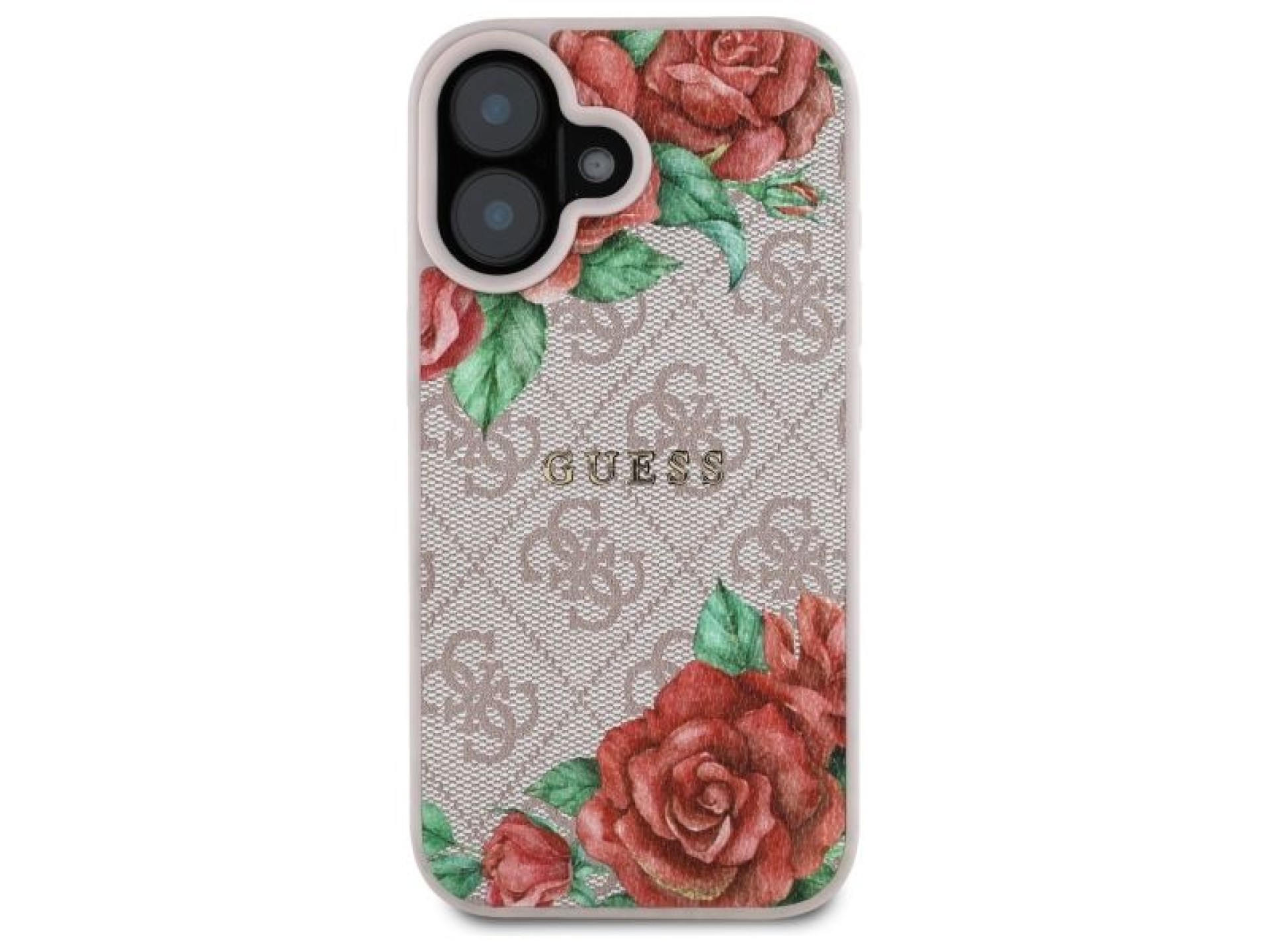 Capa rígida Guess GUHMP16SP4ROPEMCP para iPhone 16 de 6,1