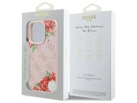 Funda rígida Guess GUHMP16LP4ROPEMCP para iPhone 16 Pro de 6,3" rosa/rosa, 4G, estampado floral, Mag Funda rígida Guess GUHMP16LP4ROPEMCP para iPhone 16 Pro de 6,3" rosa/rosa, 4G, estampado floral, Mag