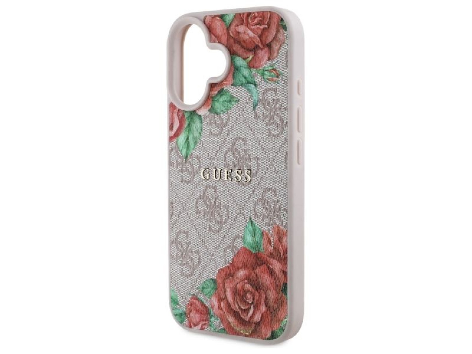 Capa rígida Guess GUHMP16SP4ROPEMCP para iPhone 16 de 6,1