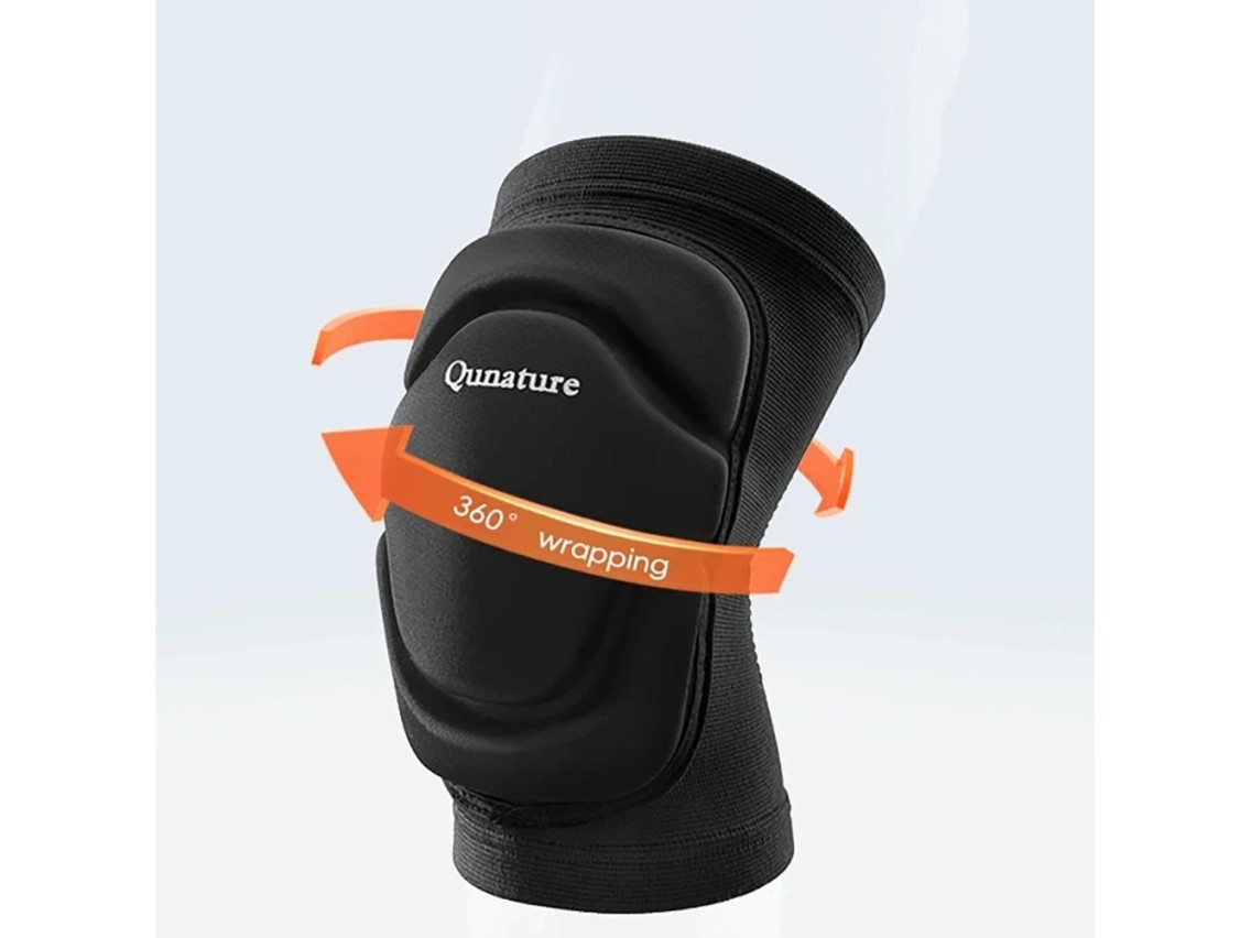 Joelheiras de esqui Qunature 2205000103, tamanho G - Pretas
