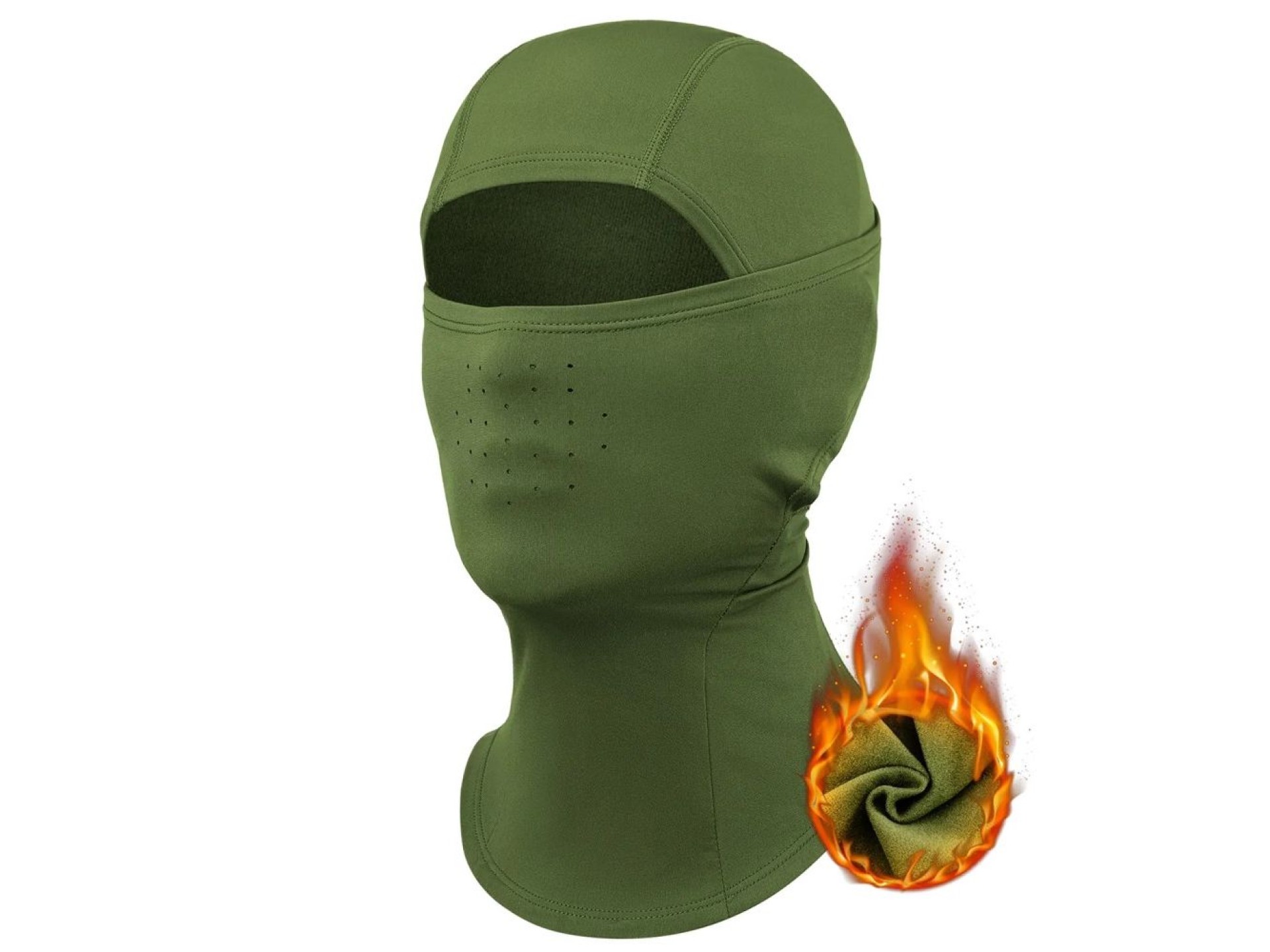 Pasamontañas Qunature 13230023015 para esquí, ciclismo y moto, talla L - verde