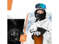 Balaclava para esqui, ciclismo e motocicleta Qunature 13230023010, tamanho M - preta Balaclava para esqui, ciclismo e motocicleta Qunature 13230023010, tamanho M - preta