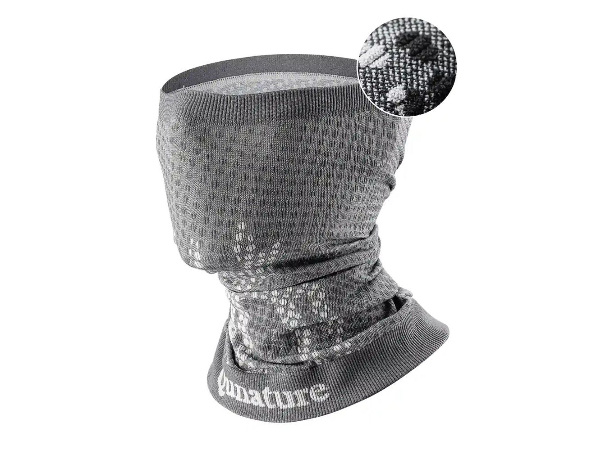 Pañuelo de esquí Qunature 11230014001, bandana deportiva, talla universal - gris