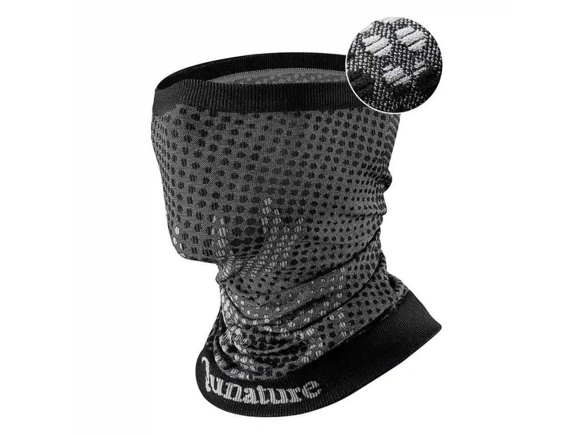 Pañuelo de esquí Qunature 11230014002, bandana deportiva, talla universal - negro