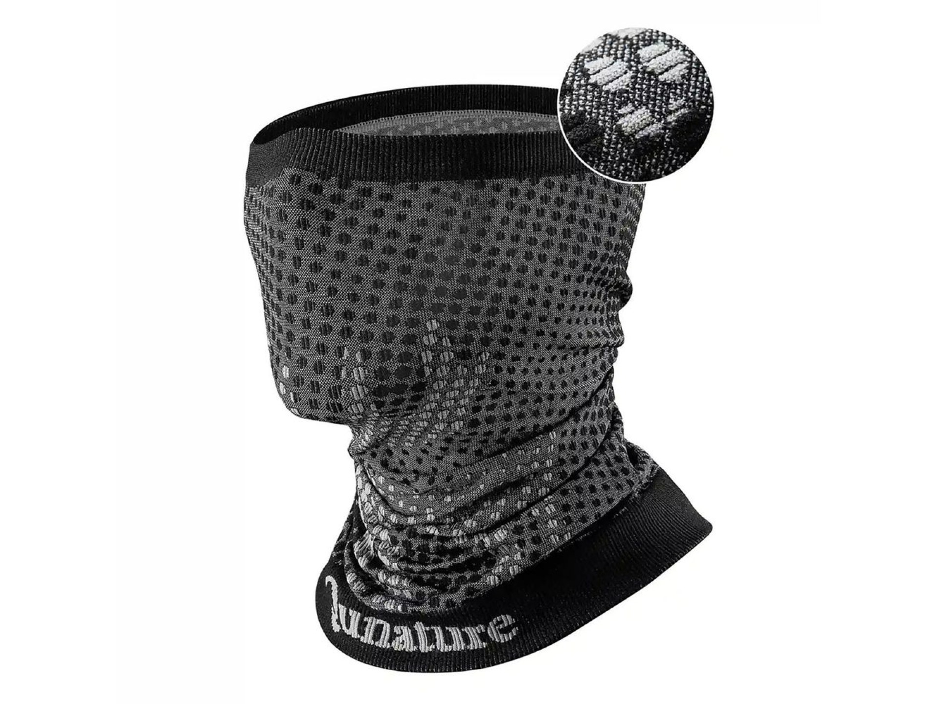 Pañuelo de esquí Qunature 11230014002, bandana deportiva, talla universal - negro