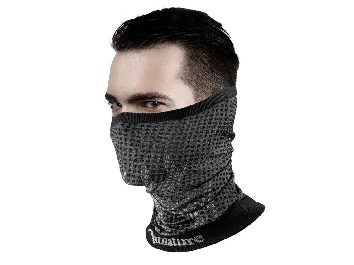 Pañuelo de esquí Qunature 11230014002, bandana deportiva, talla universal - negro