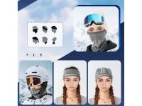Pañuelo de esquí Qunature 11230014001, bandana deportiva, talla universal - gris Pañuelo de esquí Qunature 11230014001, bandana deportiva, talla universal - gris