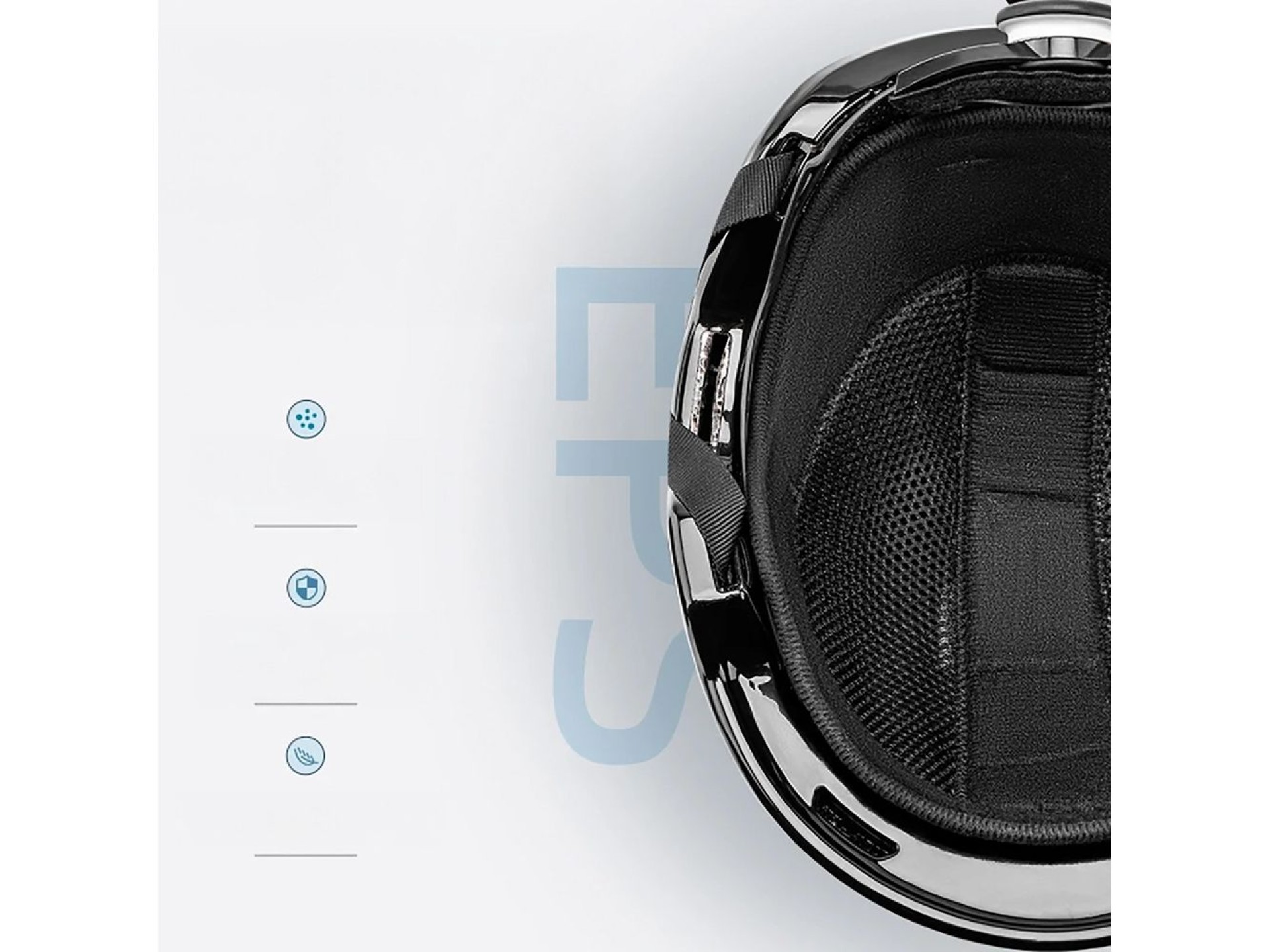 Casco de esquí Qunature 10130003002 con orejeras para snowboard de 54-58 cm - Blanco