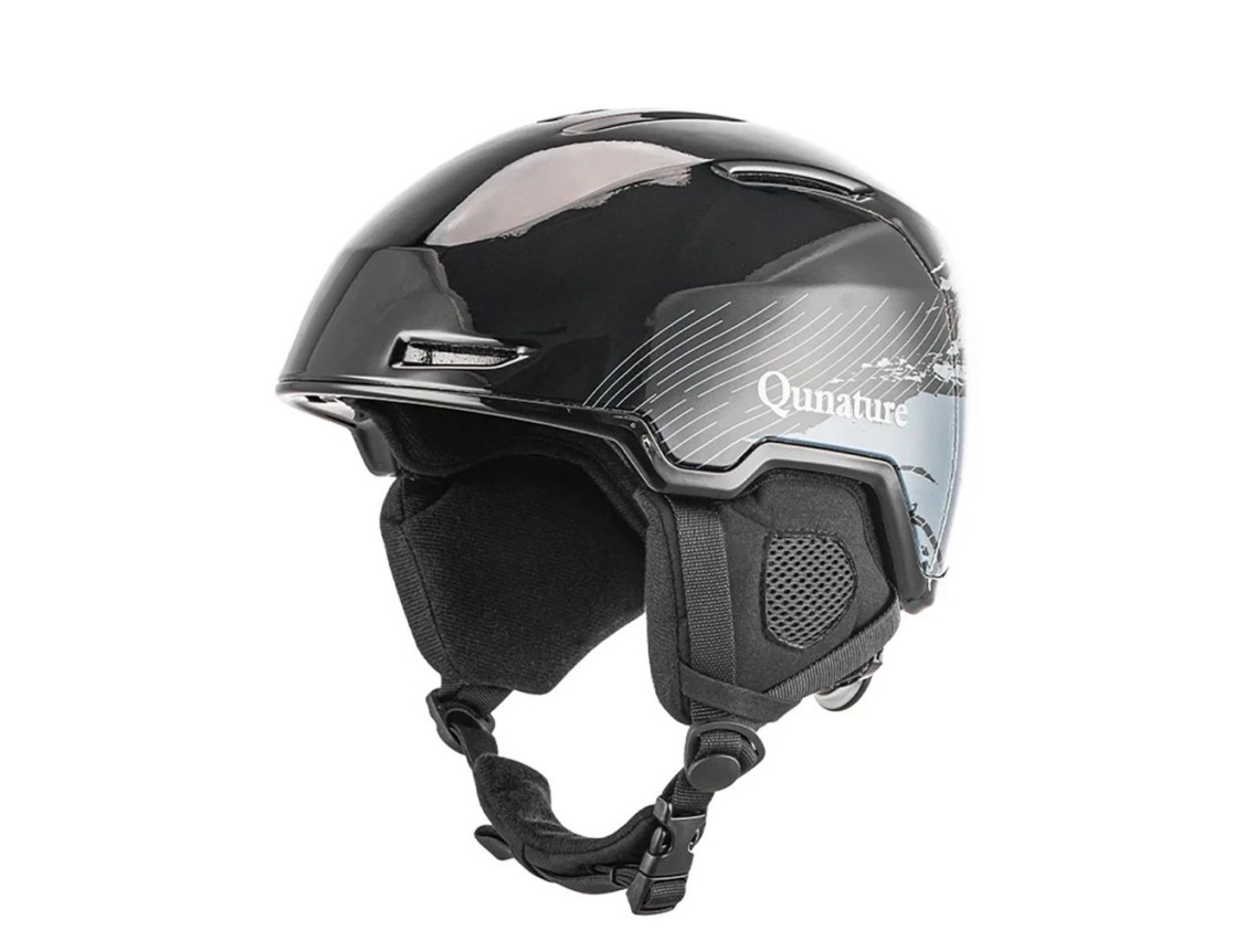 Qunature 10130003003 Ski Helmet with Earmuffs for Snowboard 58-61 cm - Black