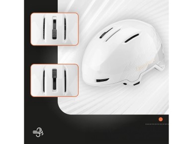 Qunature 10130003002 Ski Helmet with Earmuffs for Snowboard 54-58 cm - White Qunature 10130003002 Ski Helmet with Earmuffs for Snowboard 54-58 cm - White