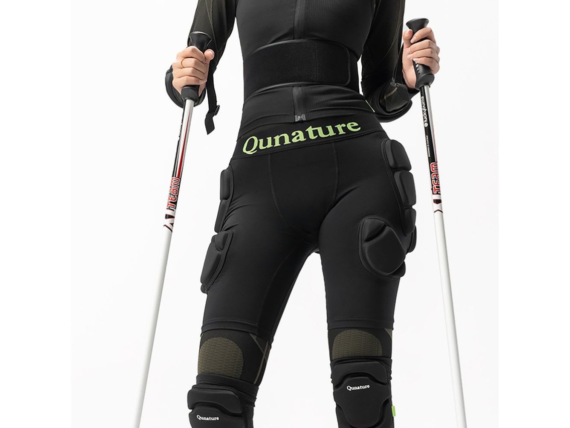 Protectores de cadera para esqu� Qunature - Nivel avanzado L (esqu�s, snowboard, patinaje) - Negro