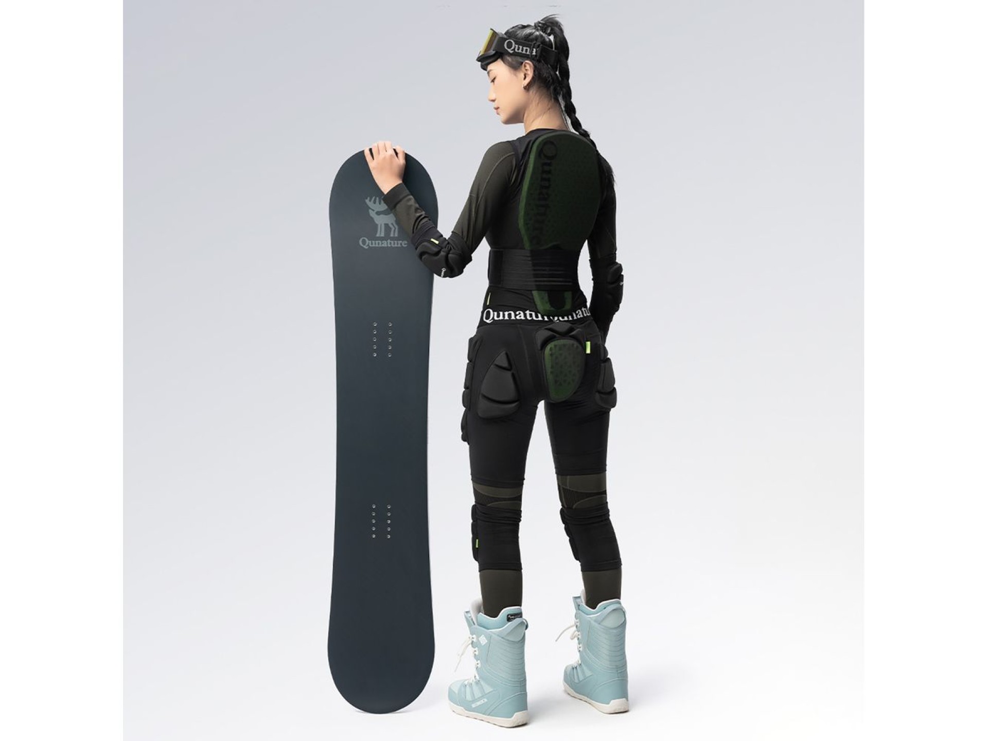Protectores de cadera para esquí Qunature - Nivel avanzado L (esquís, snowboard, patinaje) - Negro