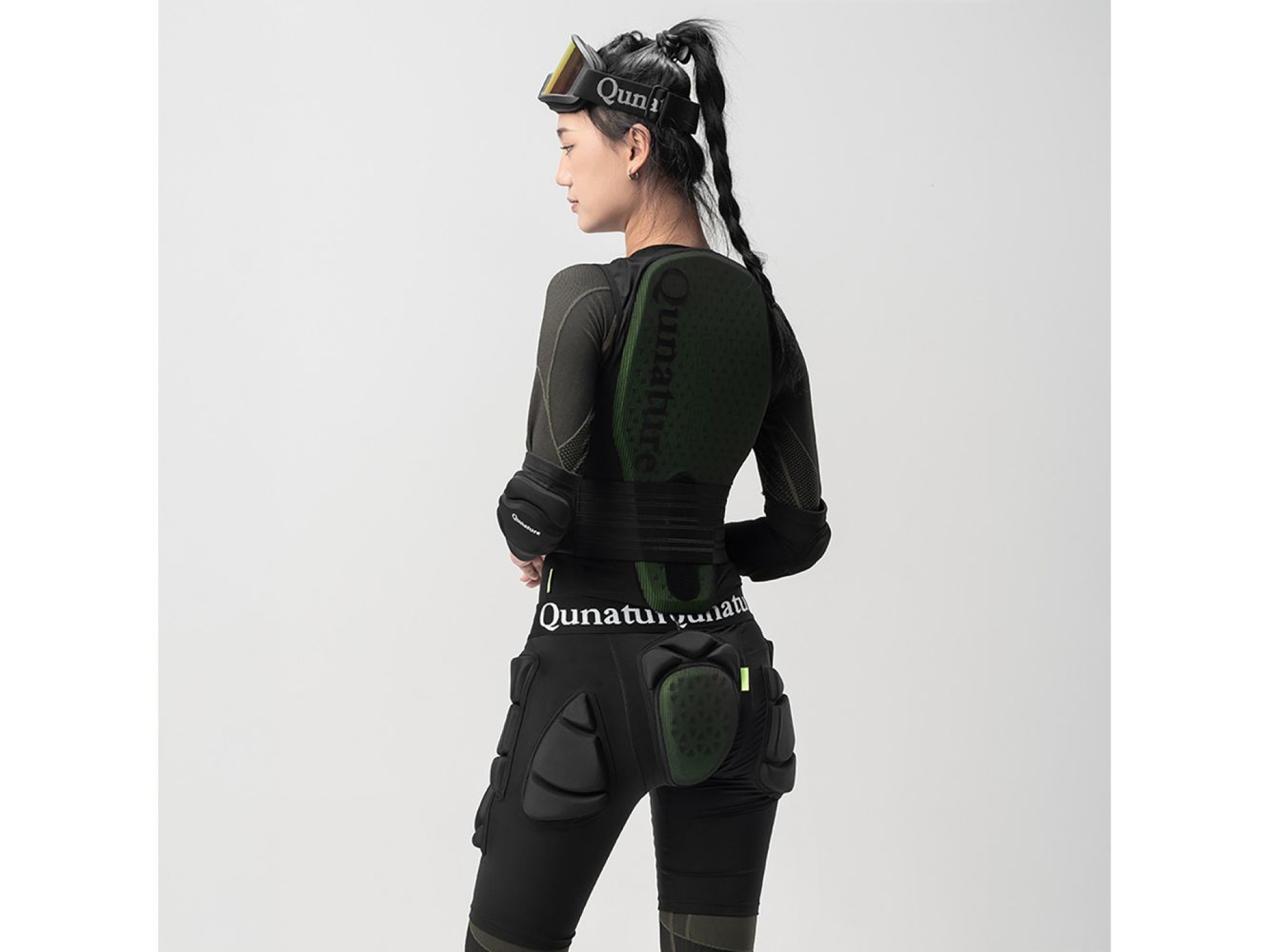 Protectores de cadera para esquí Qunature - Nivel avanzado L (esquís, snowboard, patinaje) - Negro