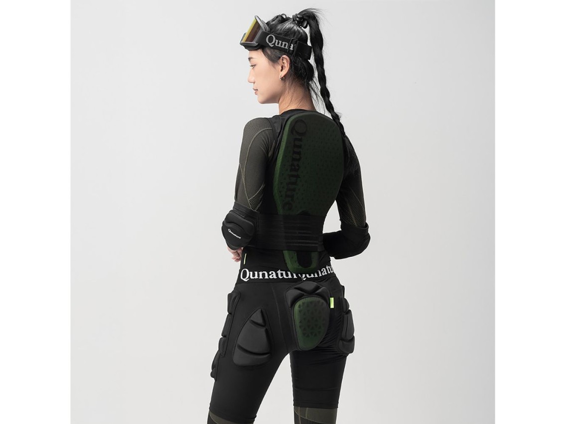 Protectores de cadera para esqu� Qunature - Nivel avanzado L (esqu�s, snowboard, patinaje) - Negro