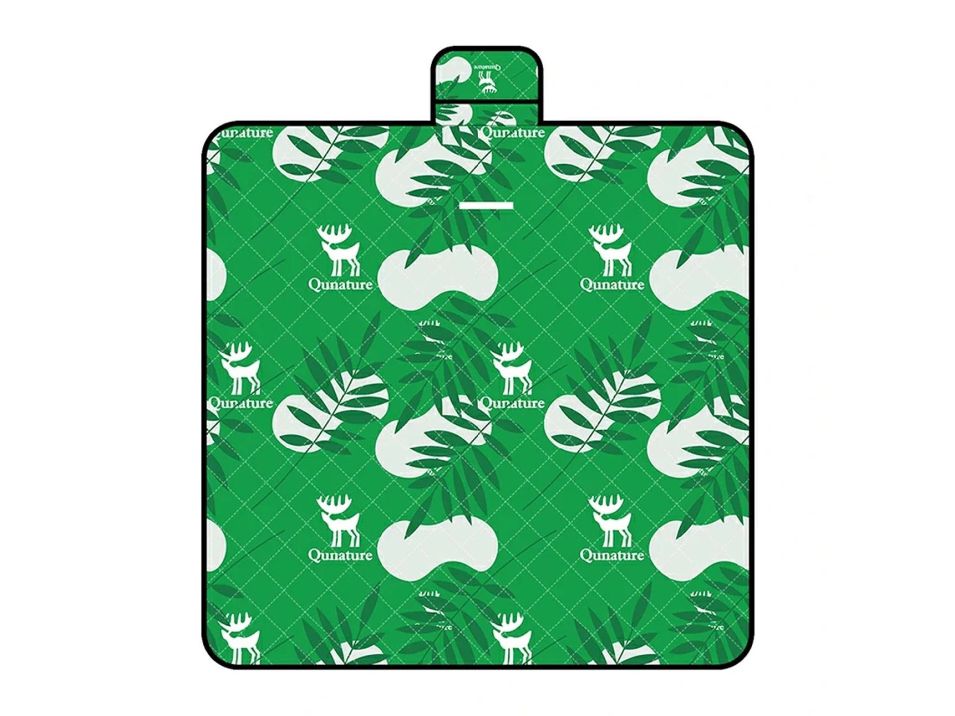 Manta de picnic impermeable Qunature para camping, 2 x 2 m - verde