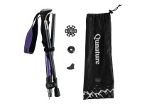 Bastón de trekking Qunature Nordic Walking de aluminio, 110-130 cm, 1 unidad - Morado Bastón de trekking Qunature Nordic Walking de aluminio, 110-130 cm, 1 unidad - Morado