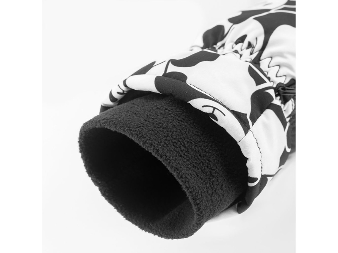 Qunature Panda Heat Transfer Ski Gloves Kids Size S - Black/White