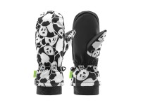 Qunature Panda Heat Transfer Ski Gloves Kids Size S - Black/White Qunature Panda Heat Transfer Ski Gloves Kids Size S - Black/White