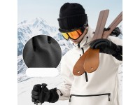 Guantes de esquí Qunature - Estilo dedos, color negro, talla M Guantes de esquí Qunature - Estilo dedos, color negro, talla M