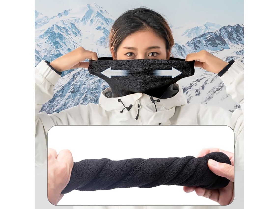 Qunature Oli Ski Neck Warmer Size L - Black