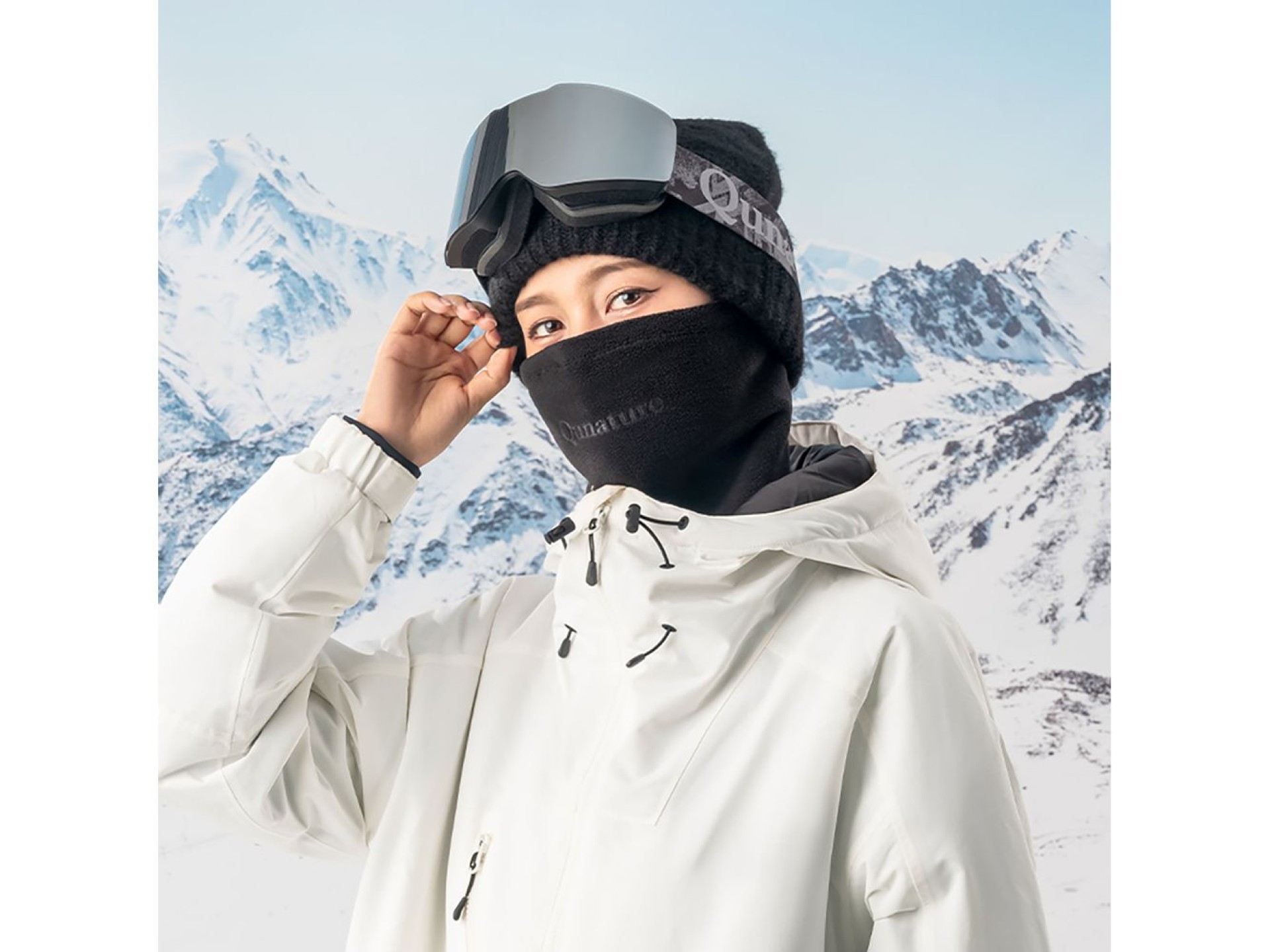 Qunature Oli Ski Neck Warmer Size M - Black
