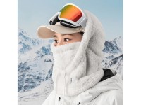 Balaclava de esqui Qunature Arctic Velvet, tamanho M - Branca Balaclava de esqui Qunature Arctic Velvet, tamanho M - Branca
