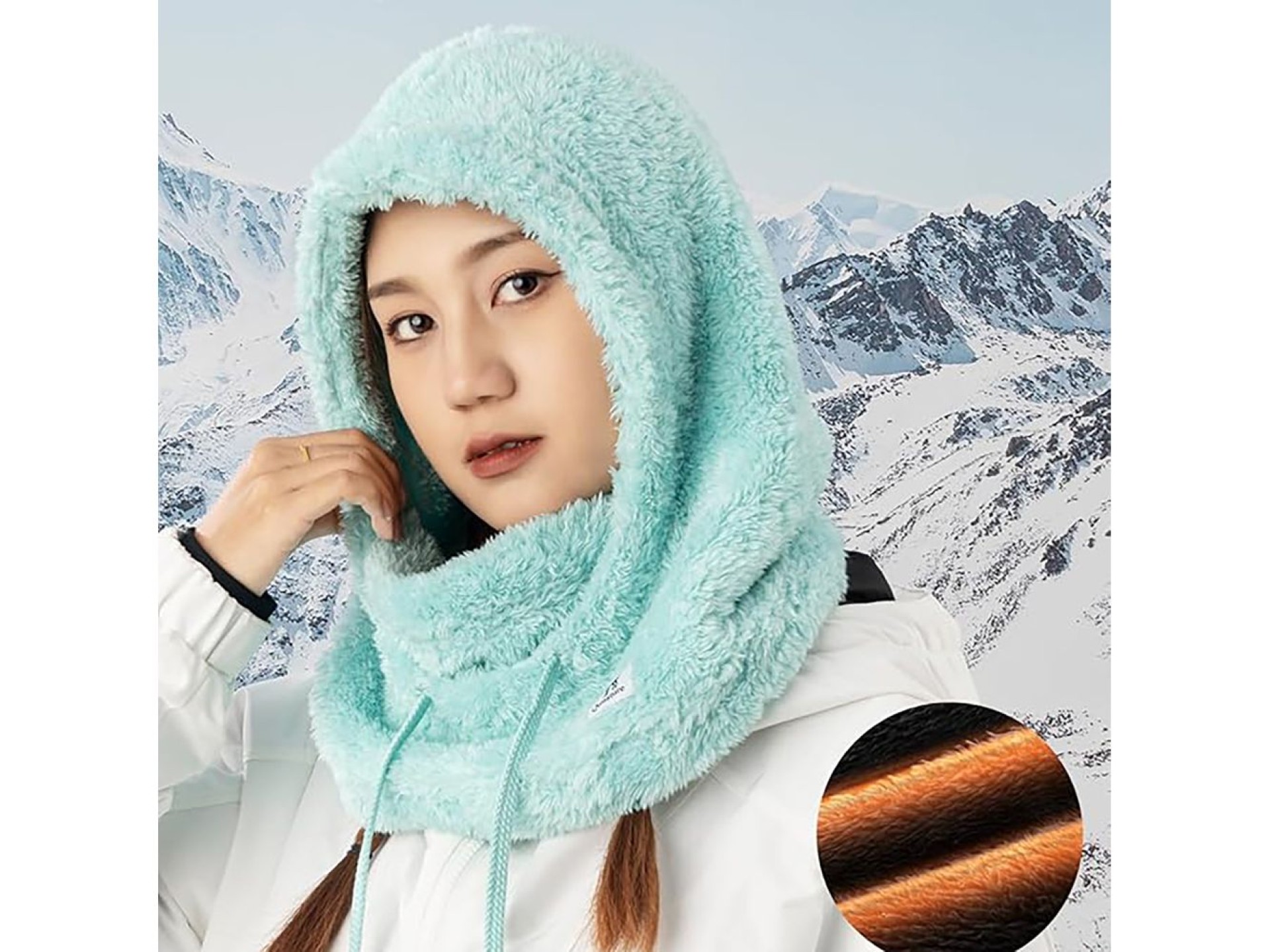 Qunature Arctic Velvet Ski Balaclava Size M - Mint