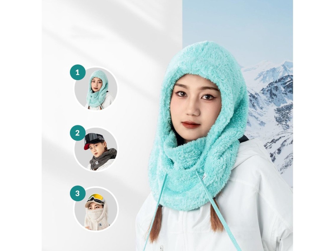 Qunature Arctic Velvet Ski Balaclava Size M - Mint