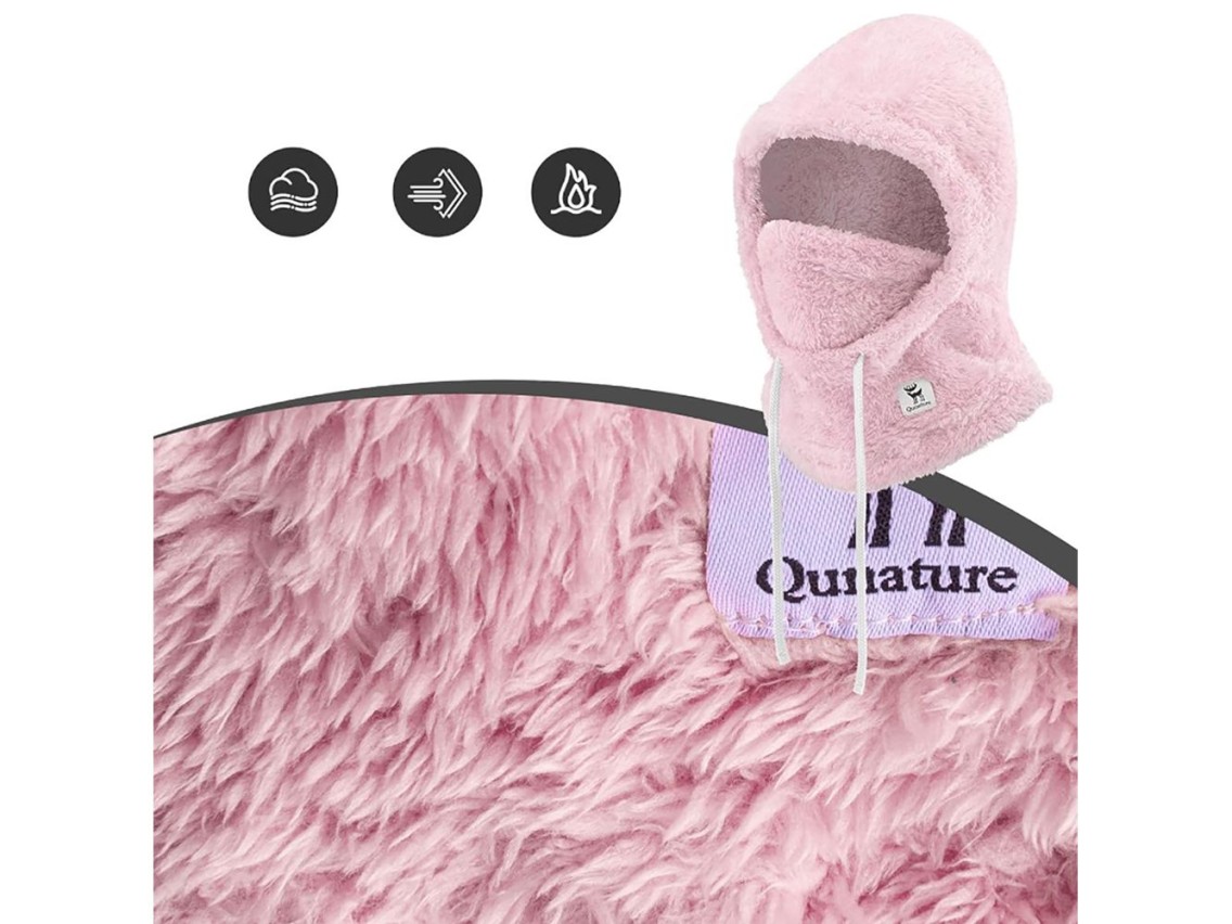 Qunature Arctic Velvet Ski Balaclava Size M - Pink