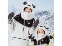 Qunature Panda Ski Balaclava for Kids/Adults Size M - Black/White Qunature Panda Ski Balaclava for Kids/Adults Size M - Black/White