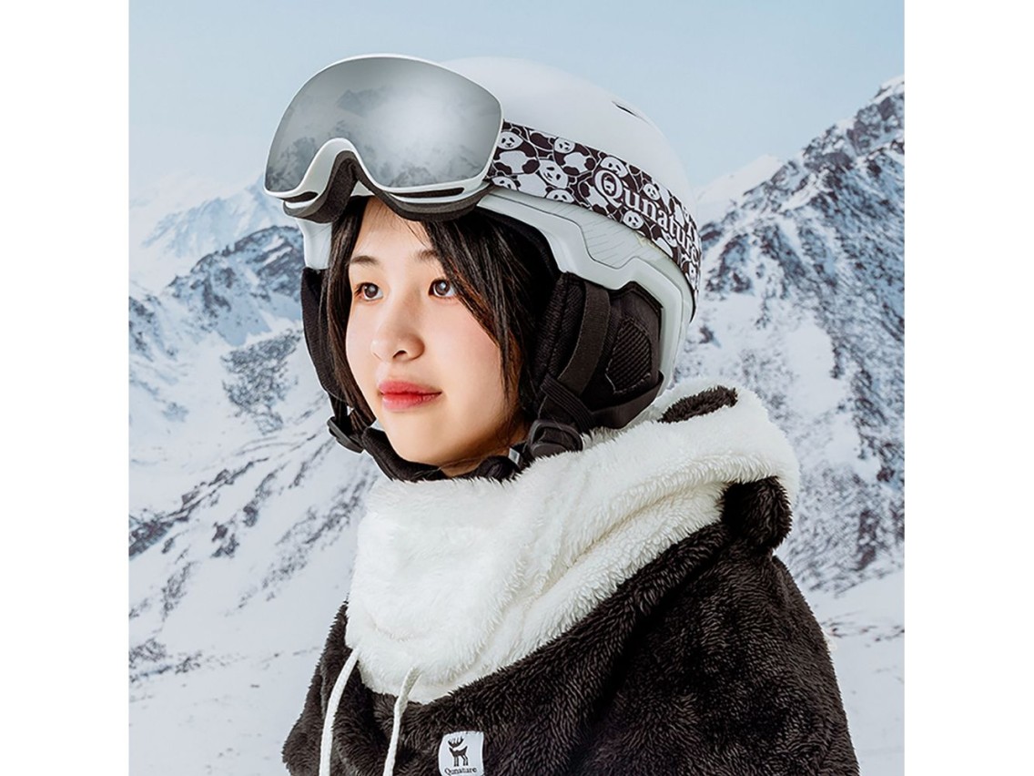 Qunature Panda Ski Balaclava for Kids/Adults Size M - Black/White