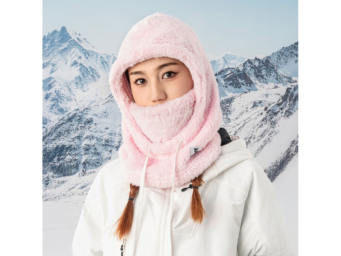 Qunature Arctic Velvet Ski Balaclava Size L - Pink