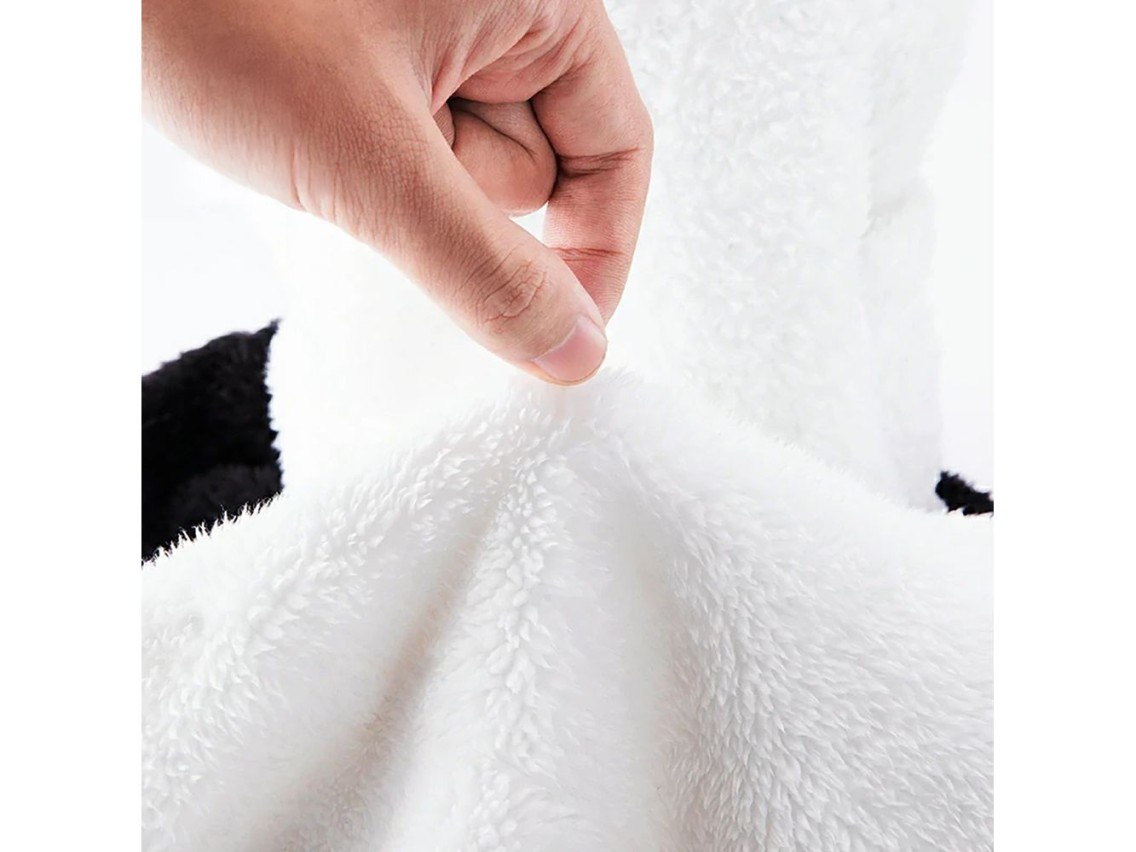 Qunature Panda Ski Balaclava for Kids/Adults Size M - Black/White