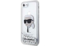 Karl Lagerfeld KLHCI8LNKHCH iPhone 7/8/ SE 2020/2022 plata/carcasa rígida plateada con purpurina Kar Karl Lagerfeld KLHCI8LNKHCH iPhone 7/8/ SE 2020/2022 plata/carcasa rígida plateada con purpurina Kar