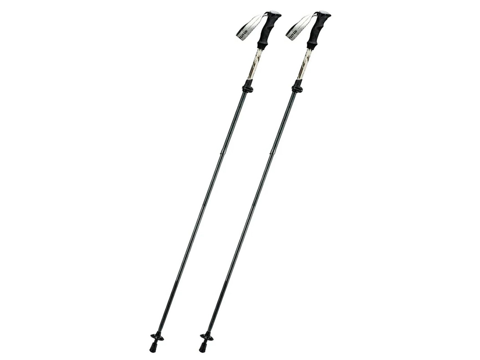 Bastão de caminhada nórdica Qunature em alumínio, 110-130 cm, 1 unidade - Marrom