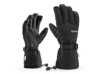 Qunature Ski Gloves - Finger Style Black M Qunature Ski Gloves - Finger Style Black M