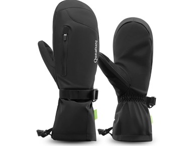 Qunature Full Length Ski Gloves Size M - Black Qunature Full Length Ski Gloves Size M - Black