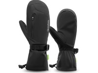 Guantes de esquí largos Qunature, talla M - Negro Guantes de esquí largos Qunature, talla M - Negro