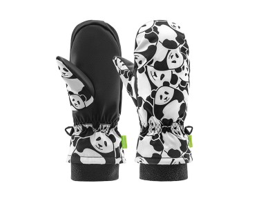 Guantes de esquí Qunature Panda con transferencia térmica, talla S para niños - Negro/Blanco Guantes de esquí Qunature Panda con transferencia térmica, talla S para niños - Negro/Blanco