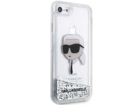 Karl Lagerfeld KLHCI8LNKHCH iPhone 7/8/ SE 2020/2022 plata/carcasa rígida plateada con purpurina Kar Karl Lagerfeld KLHCI8LNKHCH iPhone 7/8/ SE 2020/2022 plata/carcasa rígida plateada con purpurina Kar