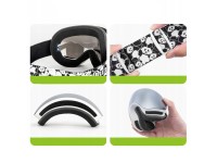 Gafas de esquí Qunature Panda para niños - Negro/Blanco Gafas de esquí Qunature Panda para niños - Negro/Blanco