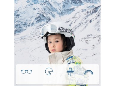 Gafas de esquí Qunature Panda para niños - Negro/Blanco Gafas de esquí Qunature Panda para niños - Negro/Blanco