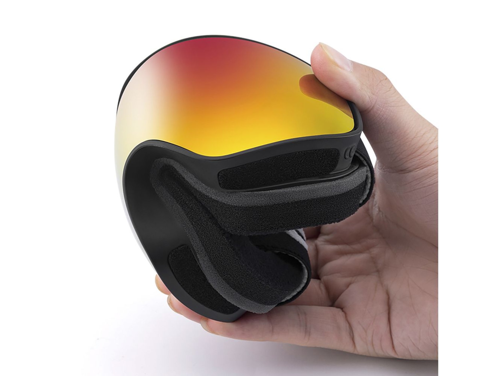 Óculos de esqui infantis Qunature pretos (tamanho M/L) - Preto