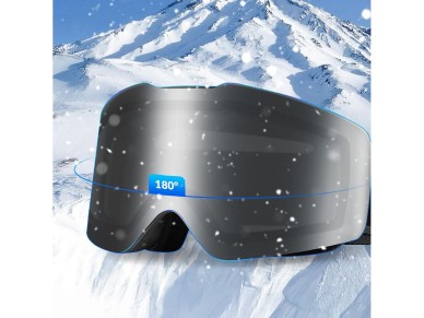 Qunature Black Frameless Ski Goggles - Black Qunature Black Frameless Ski Goggles - Black